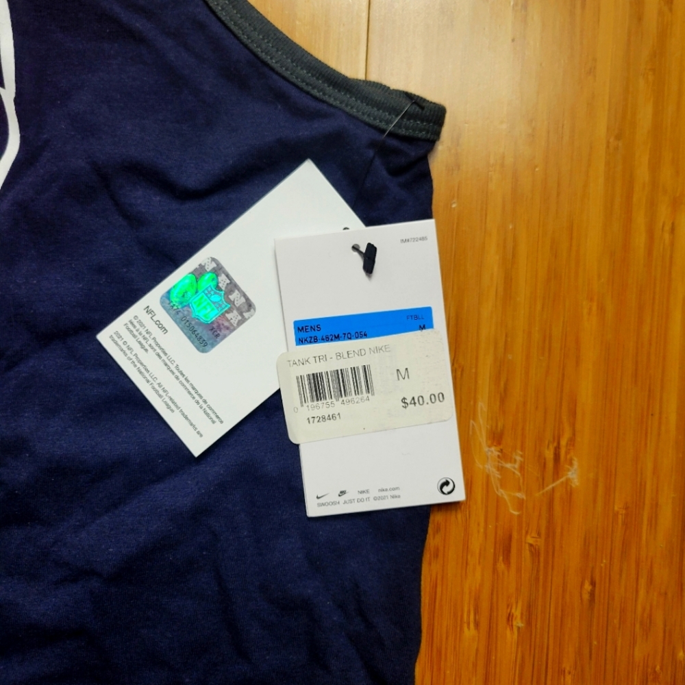 Nike NFL Chicago Bears Navy Blue Tank Top - Picture 4 of 4
